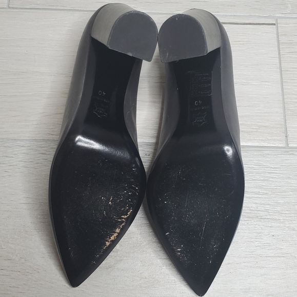 LUCA LUCA Block Heel Pointed Toe Pump In Gray 10. - Picture 9 of 9